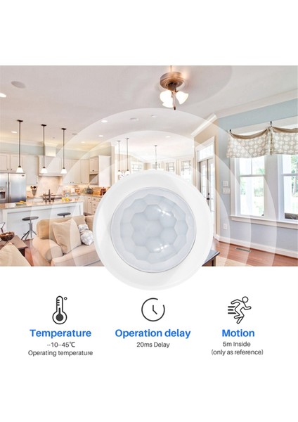 Tuya Zigbee Pır Hareket Sensörü Insan Vücudu Hareket Sensörü Akıllı Yaşam Kontrolü Alexa Google Home ile Çalışır (Yurt Dışından)