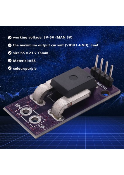 ACS758 ACS758LCB-100B Akım Modülü Doğrusal Hall Akım Sensörü Pff-T Akım Algılama 3-5V (Yurt Dışından)