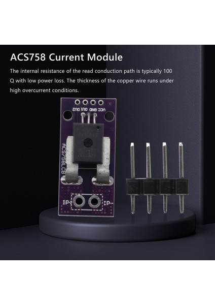 ACS758 ACS758LCB-100B Akım Modülü Doğrusal Hall Akım Sensörü Pff-T Akım Algılama 3-5V (Yurt Dışından)