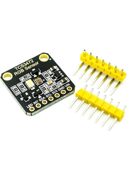 TCS34725 Renk Sensörü TCS3472 Rgb Sensör Tanıma Modülü STM32 Için Rgb Geliştirme Kartı Iıc, Çift Delikli (Yurt Dışından)