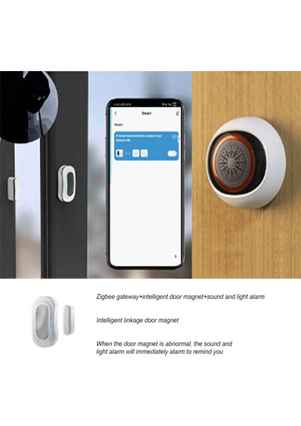 Tuya Zigbee Akıllı Ses ve Işık Sensörü 100DB 2'si 1 Arada Alarm USB Çift Güç Akıllı Ev Çalışmaları (Yurt Dışından)