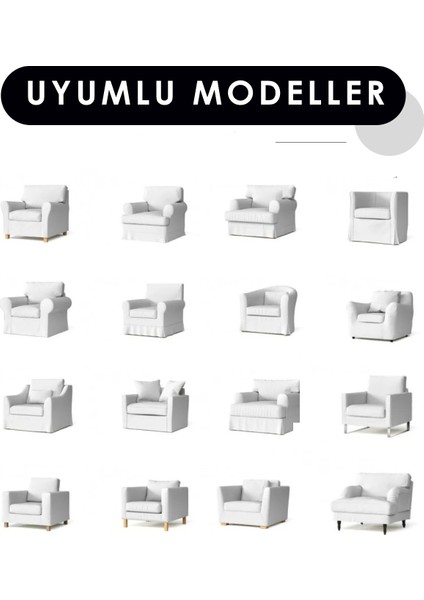 Jakarlı Tek Kişilik Lastikli Koltuk Kılıfı Çekyat Koltuk Örtüsü Streç Esnek kanepe kılıfı Düz Desen Taş Krem indirimleri