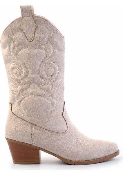 Bej Süet Kadın Bot & Bootie K02217100702