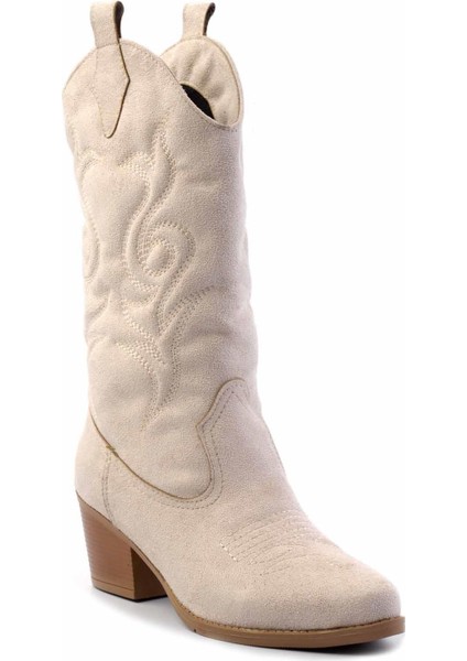 Bej Süet Kadın Bot & Bootie K02217100702