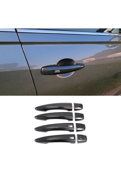 Sylphy 2020 2021 2022 Araba Dış Kapı Kulp Kılıfı Trim Çıkartmalar Aksesuarları, Abs Karbon Fiber (Yurt Dışından)