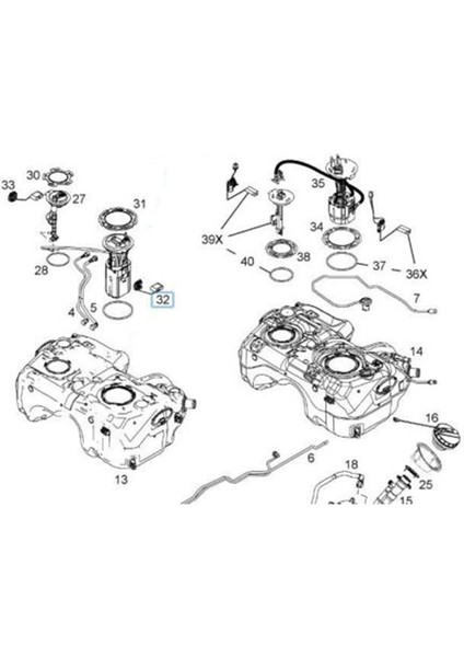 Otomatik Motor Akaryakıt Seviye Sensörü Chevrolet Captiva Opel Antara 07-10 96629373 96629374 (Yurt Dışından)
