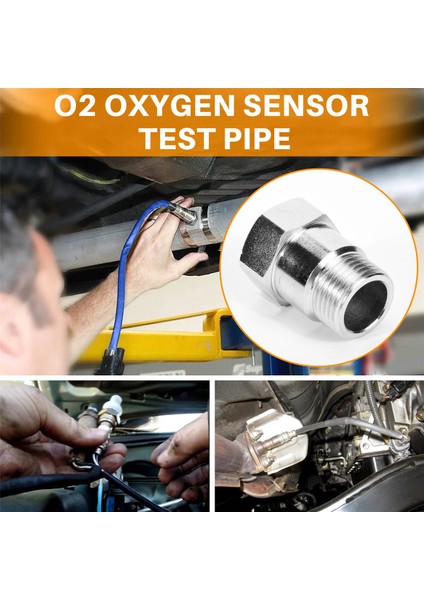 O2 Oksijen Sensörü Test Borusu Uzatma Uzatma Adaptörü Ara Parçası M18 x 1,5 (1) Tapa (Yurt Dışından)