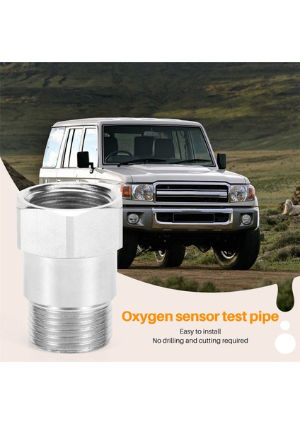 O2 Oksijen Sensörü Test Borusu Uzatma Uzatma Adaptörü Ara Parçası M18 x 1,5 (1) Tapa (Yurt Dışından)