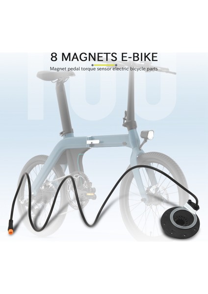 E-Bike Bz-4 (8) Pas Kt 8 Mıknatıslar Pedal Tork Sensörü Ebike Parçaları Elektrikli Bisiklet Için Su Geçirmez Konnektör (Yurt Dışından)