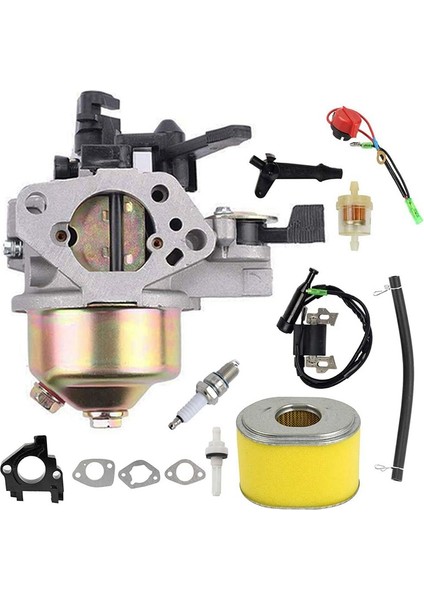 GX390 Karbüratör Ateşleme Bobini Hava Filtresi Kiti Yedek Honda GX340 GX360 GX390 11HP 13HP Motor Jeneratör (Yurt Dışından)