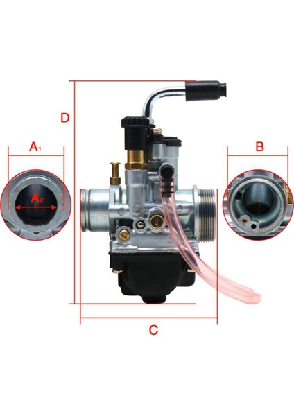 Motosiklet Karbüratör Montajı Dellorto Phbg 19BS Yarış 2 T Yamaha Bws Zuma Bump Aprilia Mbk Aeon Beta Beeline (Yurt Dışından)