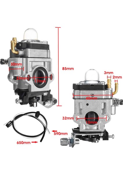 Motosiklet Carb Karbüratör 15MM 2 Zamanlı Karbüratör 43CC 47CC 49CC 50CC 52CC Scooter Atv Dirt Bike Çim Biçme Makinesi (Yurt Dışından) indirimleri