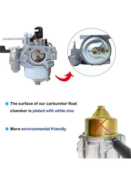 Honda GX390 GX340 Motor Predator 11HP 13HP Motor 16100-ZE3-V01 Su Pompaları WT40XK1 WT40XK2 WT40XK3 Için Karbüratör (Yurt Dışından)