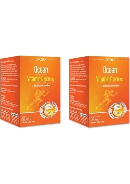 Ocean Vitamin C 1000 mg 30 Tablet 2 Kutu