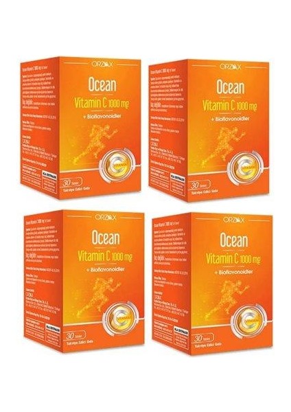 Ocean Vitamin C 1000 Mg 30 Tablet 4 Kutu