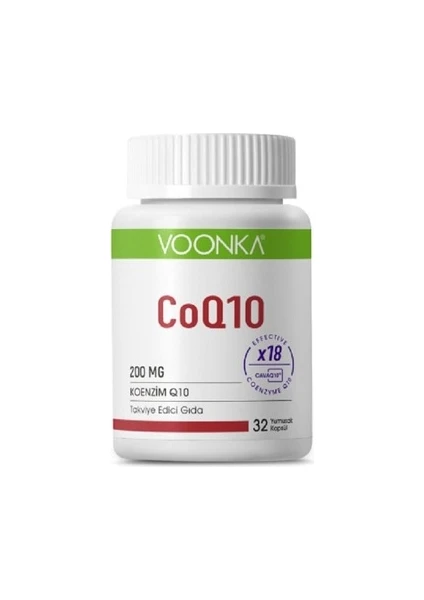 Co Q10 200 mg Koenzim 32 Yumuşak Kapsül