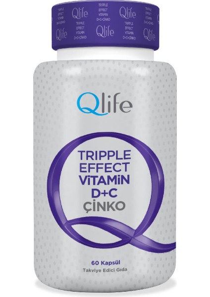 Tripple Effect C, D, Çinko 60 Kapsül
