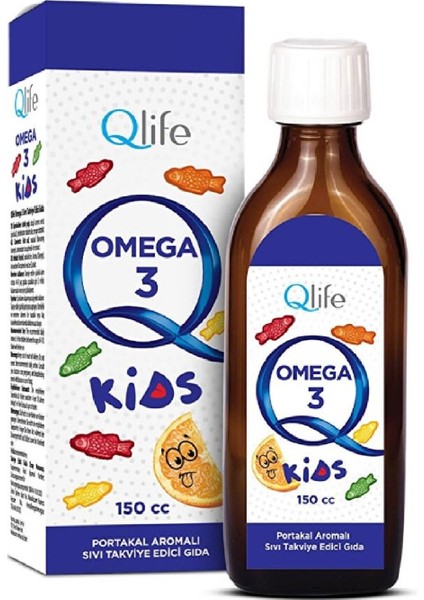 Omega 3 Kids Balık Yağı Portakal Aromalı Şurup 150 cc