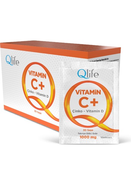 Vitamin C + Çinko + D Vitamini 30 Saşe