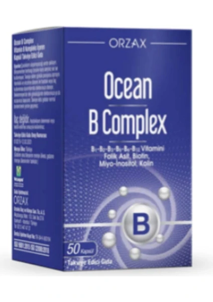 Ocean B Complex 50 Kapsül Takviye Edici Gıda