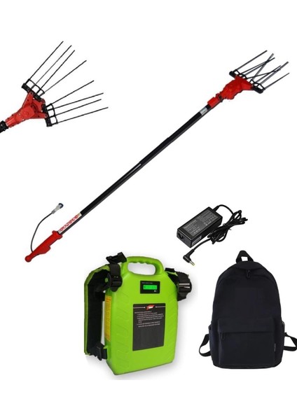 Sırttan Çantalı ve Lityum Akülü Zeytin Silkeleme Hasat Makinası