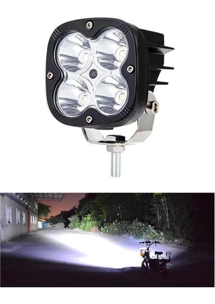 40W LED Çalışma Işığı 4000LM Off-Road LED Kare Spot Işıklar (Yurt Dışından)