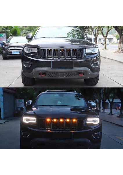 Dodge Durango 2011-2021 Için 5 Adet Ön Izgara Işıkları LED Sarı Işıklar (Yurt Dışından) fırsatları