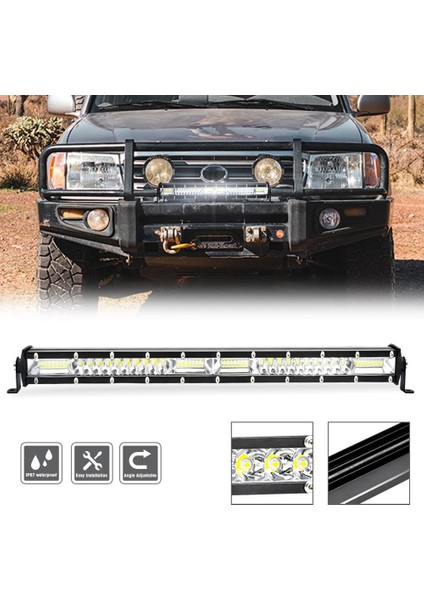 LED Işık Çubuğu Spot Taşkın Combo Işın Tek Sıralı Çalışma Işığı - 20 Inç (Yurt Dışından) indirimleri