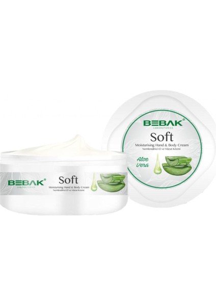 Aloe Vera Soft Nemlendirici Bakım Kremi Kavanoz 300 ml