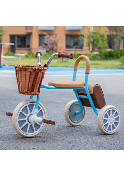 Çocuk Pedallı Üç Tekerlekli Bisiklet 1-3 Yaşında Bebek Bisikleti Devrilme Önleyici Bebek Arabası (Yurt Dışından)