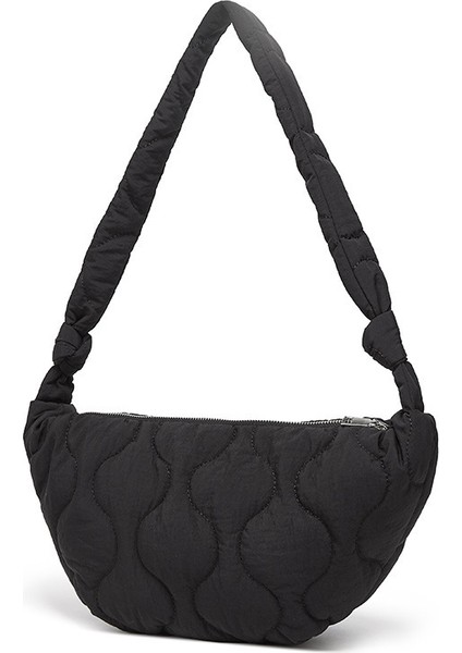 Büyük Kapasiteli Kadın Çantası Moda Crossbody Omuz Koltuk Altı Çantası Çanta Hilal Ay Çantası Eyer Göğüs Çantası (Yurt Dışından)