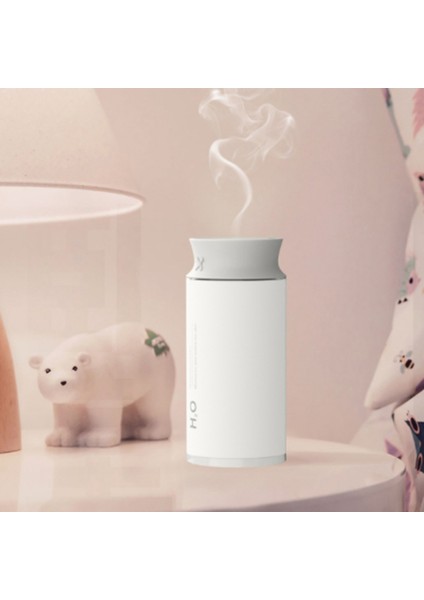 Nemlendirici 400 ml Ultrasonik Difüzör USB Şarj Edilebilir Pil Mist Maker LED Işık ile Hava Nemlendirici (Yurt Dışından)