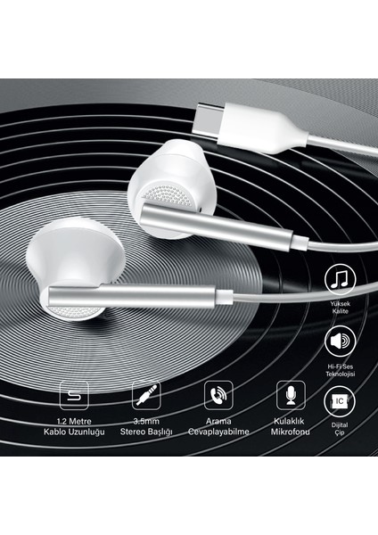 H65 Mikrofonlu Yüksek Baslı Kulak Içi Kablolu Kulaklık fiyatları