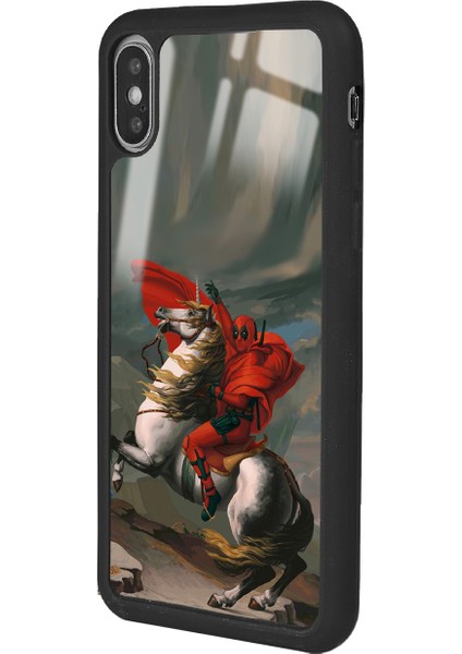 iPhone Xs Samuray Deedpool Tasarımlı Glossy Telefon Kılıfı