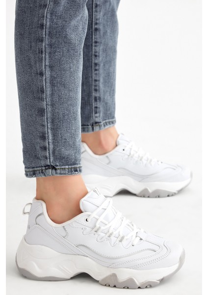 Kadın Beyaz Cilt Spor Ayakkabı TB7040
