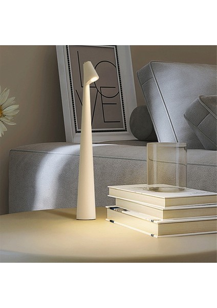 Masa Lambası 1800MA Lityum Yüksek Çok Fonksiyonlu Oturma Odası Şarj Edilebilir Dekoratif Masa Lambaları, Gri (Yurt Dışından) modelleri