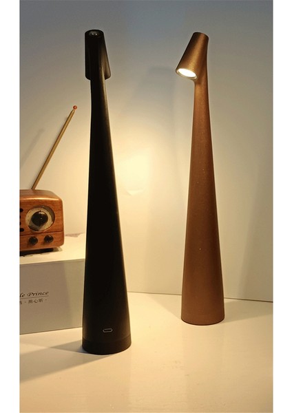 Masa Lambası 1800MA Lityum Yüksek Çok Fonksiyonlu Oturma Odası Şarj Edilebilir Dekoratif Masa Lambaları, Gri (Yurt Dışından) indirimleri