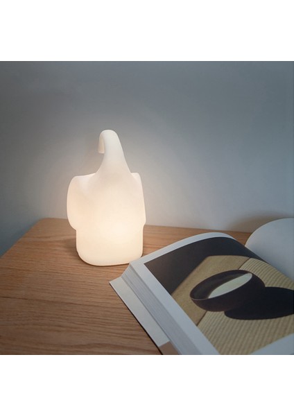 Fil Pat Küçük Gece Lambası Başucu Karikatür Silikon Pat Lambası USB Şarj Hediye Çocuk Yatak Odası LED Lamba (Yurt Dışından) indirimleri