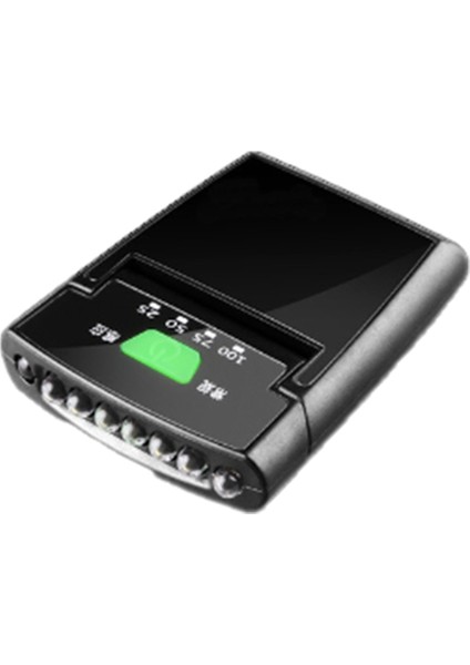 Taşınabilir 6 LED USB Şarj Edilebilir Şapka Sensörü Dönebilen Kafa Işık Lambası Su Geçirmez IP64 Far (Siyah) (Yurt Dışından)