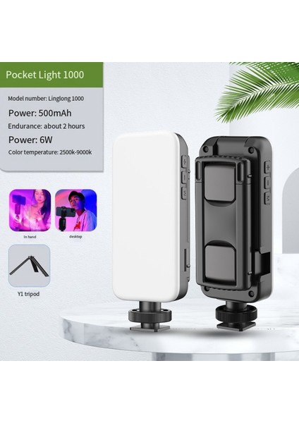 Fotoğraf Işıkları Masaüstü Cep Telefonu Standlı LED Işıklar Doğrudan Yayın Dolgu Işığı Rgb Ortam Işığı, A (Yurt Dışından)