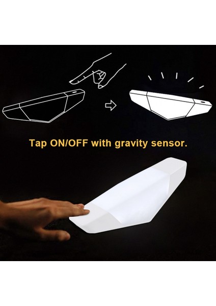 LED Gece Lambası Yerçekimi Indüksiyon Işık Masaüstü Işık Kademesiz Karartma Lambası Masa Yatak Odası Için, USB Şarj, Sıcak Beyaz (Yurt Dışından) fiyatları