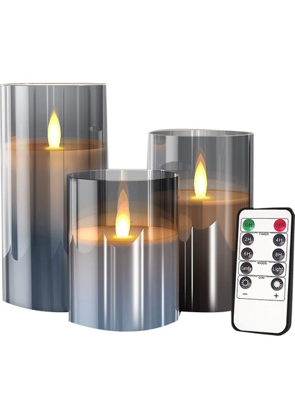 Plastik Kapak Tek Parça Simülasyon Düğün Bar Dekorasyon Doğum Günü Uzaktan Kumanda LED Elektronik Mum Işığı, Set C (Yurt Dışından) modelleri