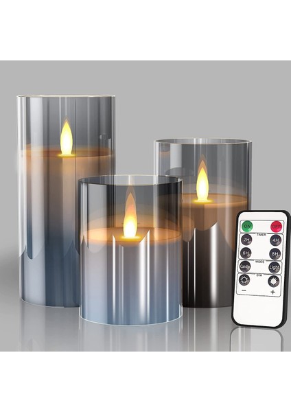 Plastik Kapak Tek Parça Simülasyon Düğün Bar Dekorasyon Doğum Günü Uzaktan Kumanda LED Elektronik Mum Işığı, Set C (Yurt Dışından) fırsatları