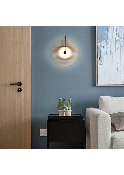 Sanatsal Başucu Lambası, Yuvarlak Şekil Şerit Oturma Odası Duvar Lambası Sanatsal Başucu Lambası Oturma Odası Mutfak Yemek Odası Için (Yurt Dışından) fırsatları