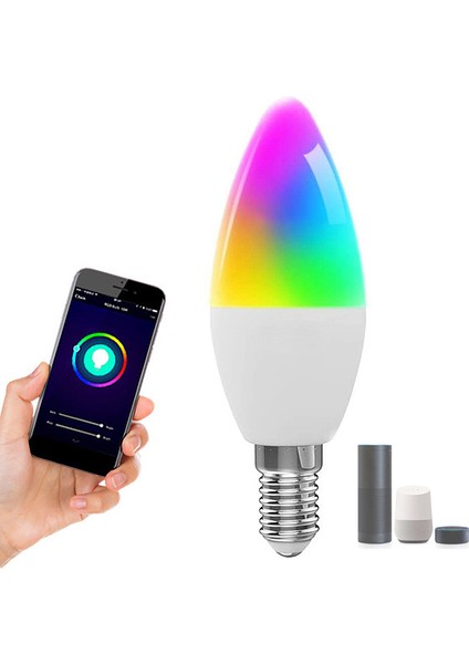 2 Adet Wifi Akıllı LED Işık Alexa Ses Kontrolü Rgbcw Masa Lambası E14 Masa Lambası Arayüzü Tuya Akıllı Yaşam (Yurt Dışından) modelleri