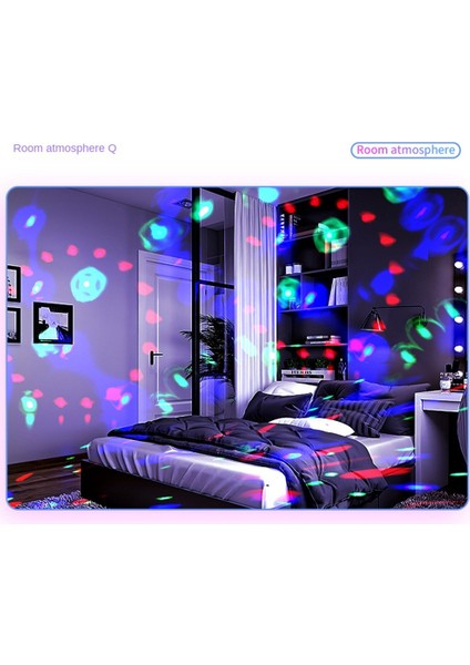 3W Disko Işığı 48LED Rgb Ev Partisi Sahne Duvar Arka Işık Dekorasyon Çakarlı Lamba Lazer Renkli Işın Müzikli Işık (Yurt Dışından) indirimleri