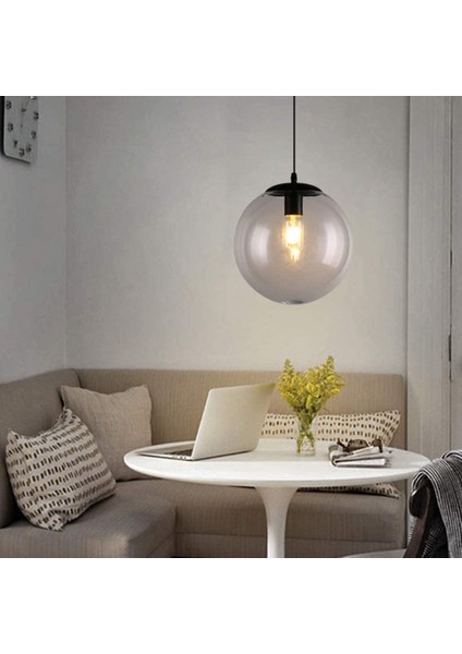 LED Top Avize Vintage Cam Sarkıt Temizle Asılı Işık Cam Tavan Lambası Cafe Tencere 15 cm (Yurt Dışından) indirimleri