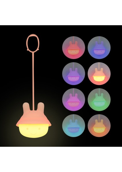 Gece Lambası Asılı Renk Değiştiren LED Silikon Işıklar Uzaktan USB ile Şarj Edilebilir Gece Lambaları Çocuk Çocuklar Için (Yurt Dışından) fırsatları