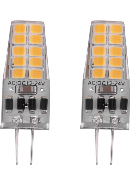 10PCS G4 LED Ampul AC/DC12V-24V 3W LED G4 Işık 20LED 360 Işın Açısı Işık 2835SMD 30W Halojen Lambayı Değiştirin, Sıcak Beyaz (Yurt Dışından)