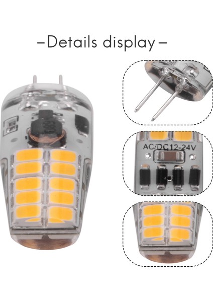 10PCS G4 LED Ampul AC/DC12V-24V 3W LED G4 Işık 20LED 360 Işın Açısı Işık 2835SMD 30W Halojen Lambayı Değiştirin, Sıcak Beyaz (Yurt Dışından)